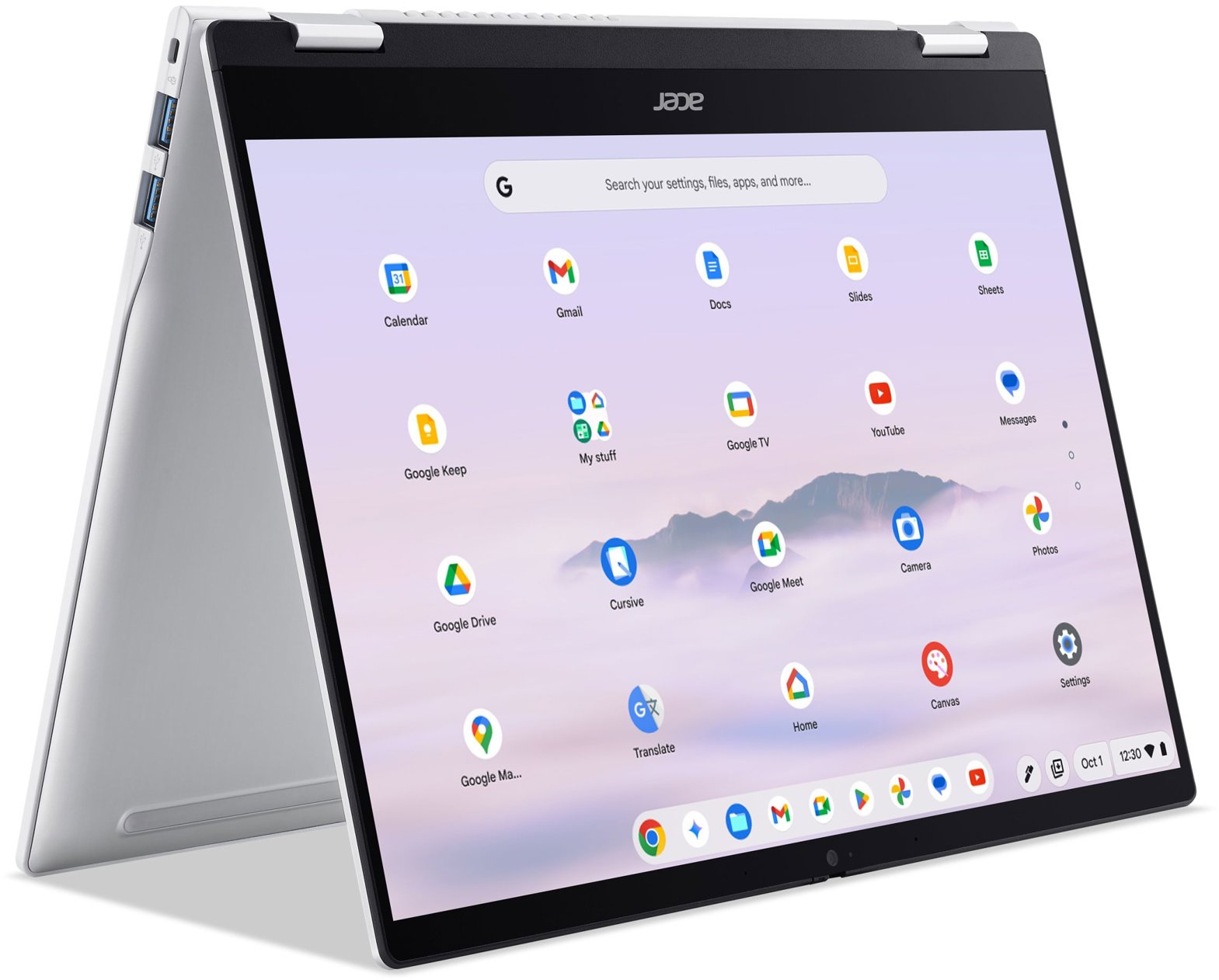Acer Chromebook Plus Spin 514 Platinum Silver (CP514-5HN-K65H) (bez adaptéra)