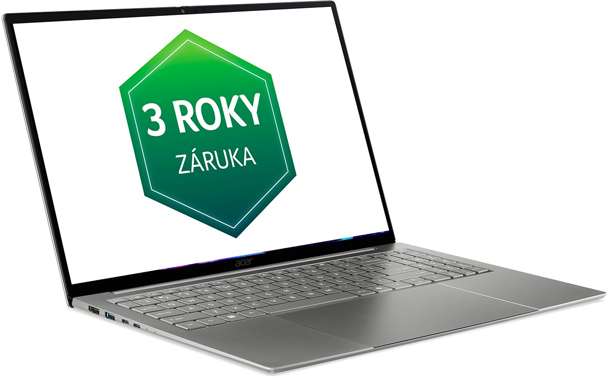 Acer Swift 16 AI Stone Gray celokovový (SF16-71T-92X4) (bez adaptéra)