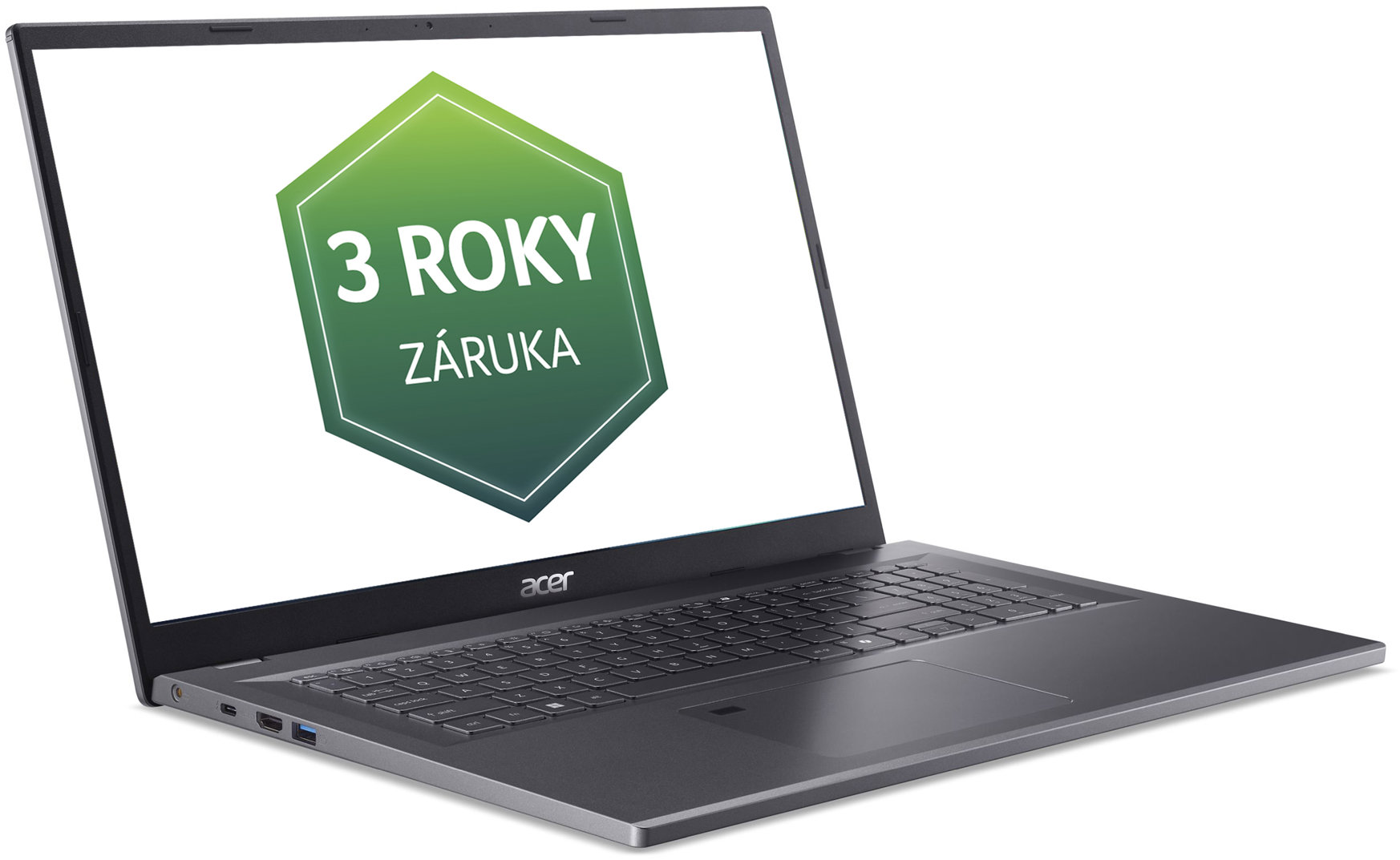 Acer Aspire 17 Steel Gray kovový (A17-51M-97MM) (bez adaptéru)