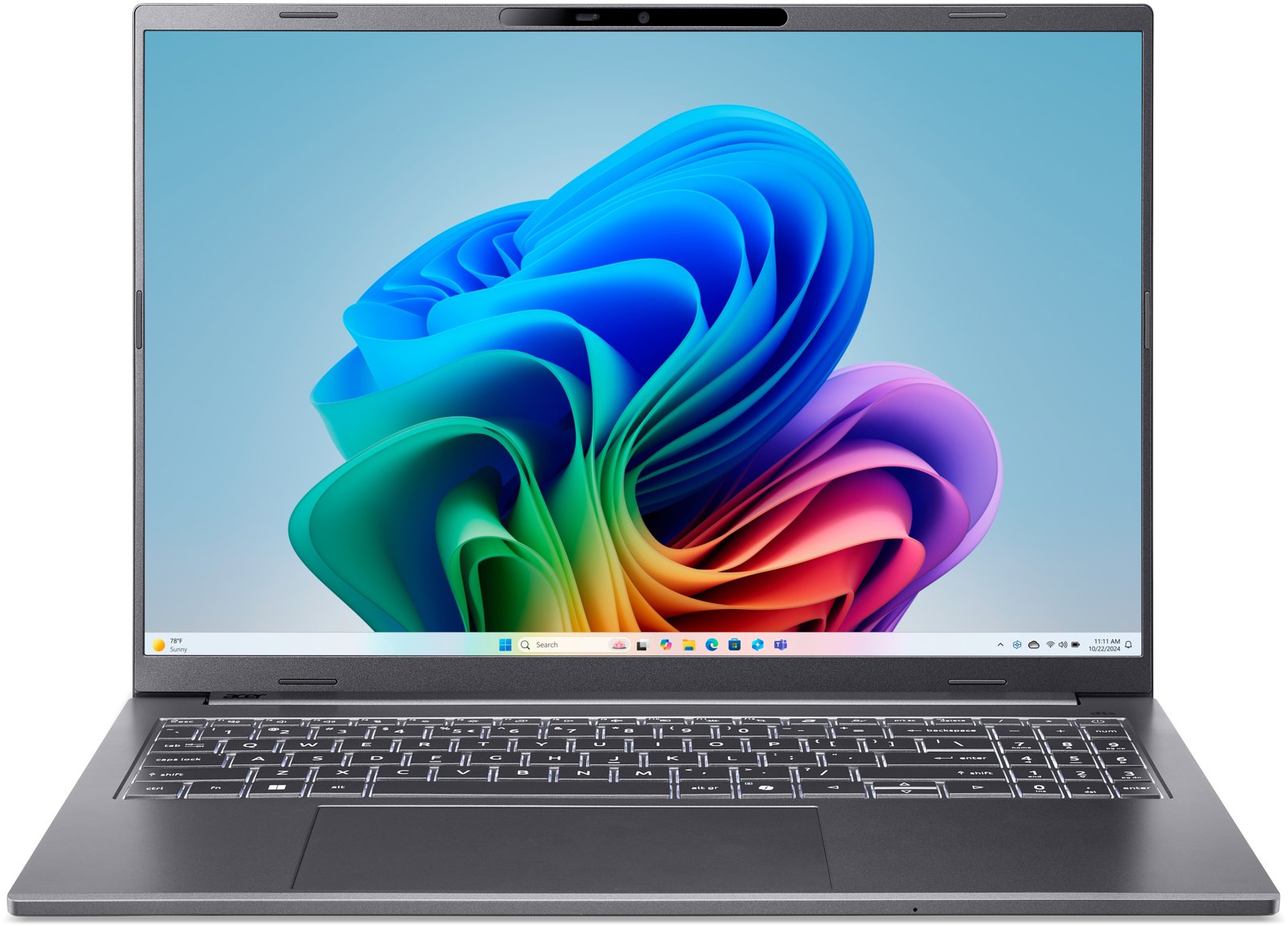 Acer Aspire 16 AI Steel Gray kovový (A16-A71M-R5W4) (bez adaptéra)