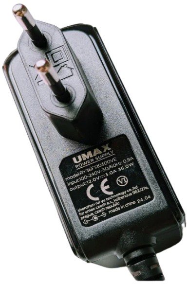UMAX adaptér pre VisionBook 12 V/3 A