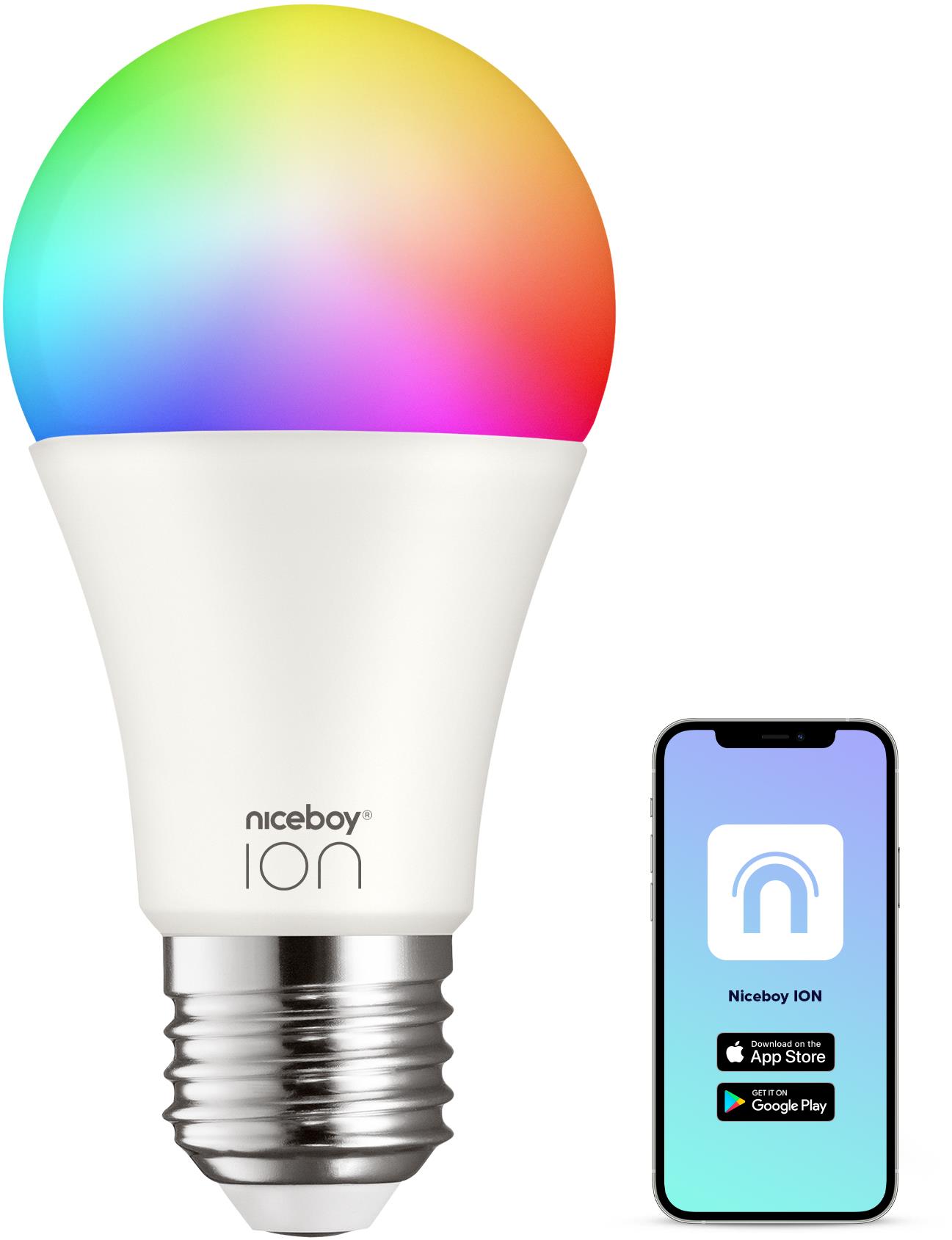 Niceboy SmartBulb RGB E27, 12 W