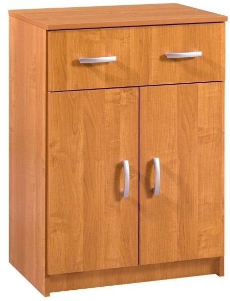 Nejlevnější nábytek Komoda TIKOTA 2D1S, olše