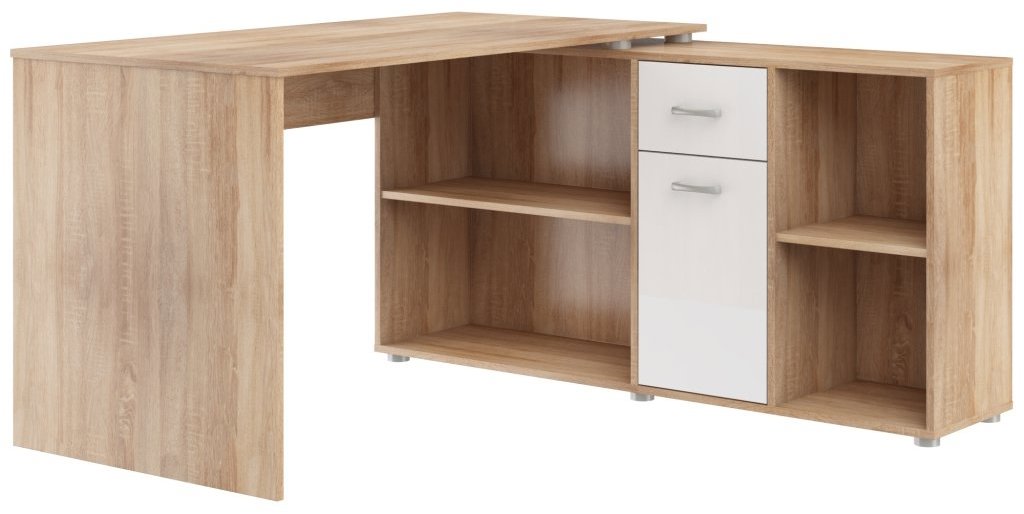 Nejlevnější nábytek Rothing pravý, dub sonoma/biely lesk