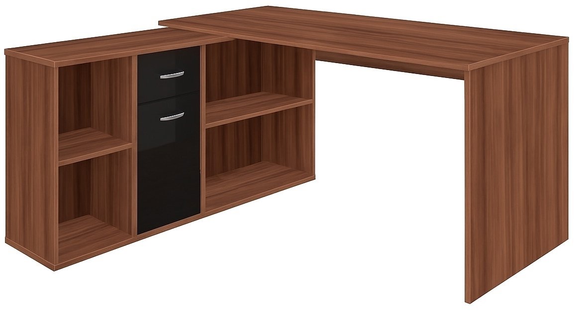 Nejlevnější nábytek Rothing ľavý, slivka/čierny lesk