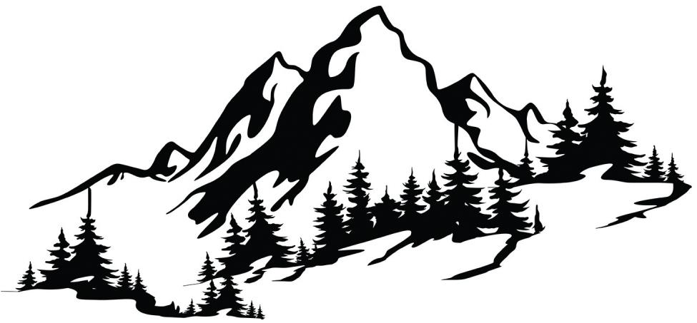 Nejlevnější nábytek Kovová dekorácia na stenu NN01420 – hory