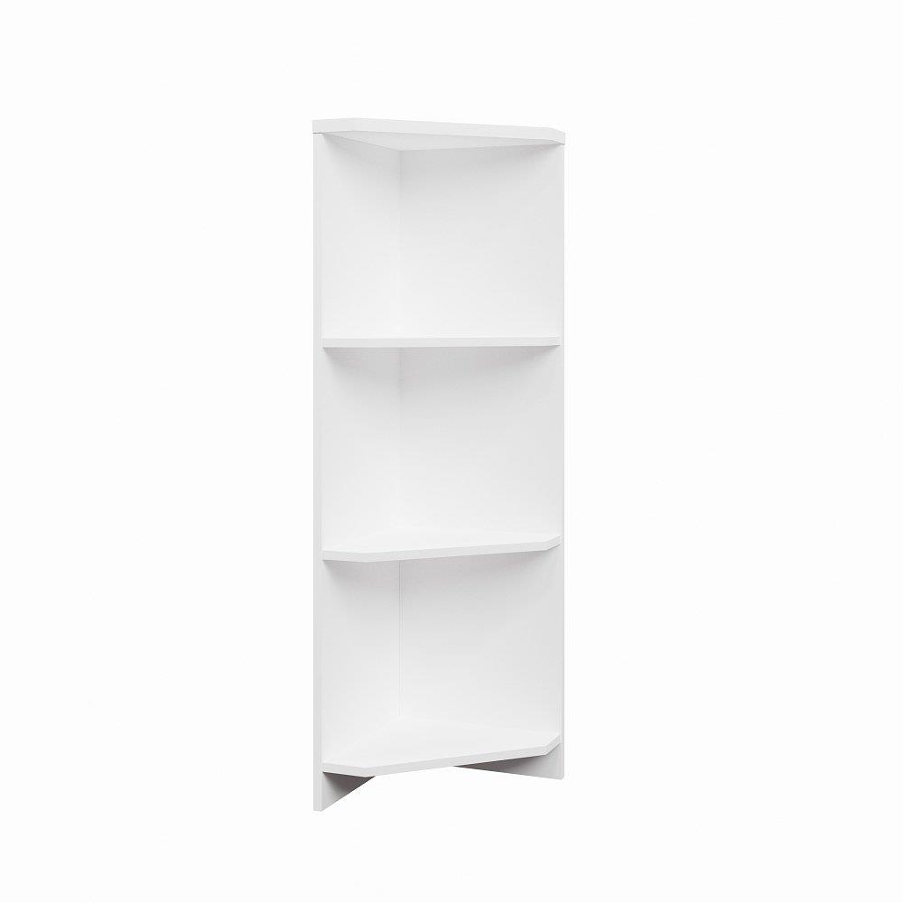 Nejlevnější nábytek Regál rohový nízky Nejby Gianni, biely