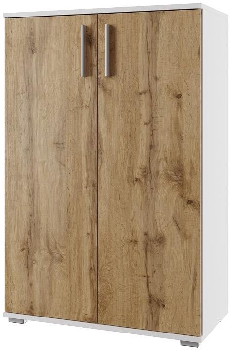 Nejlevnější nábytek NAJBY GIANNI, biela/dub wotan