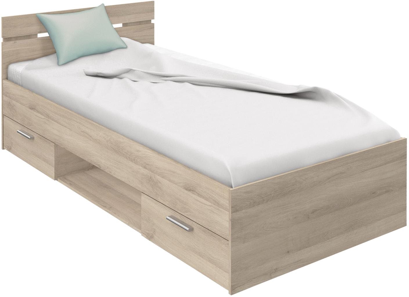 Nejlevnější nábytek Letenye, 90 × 200 cm, dub kronberg