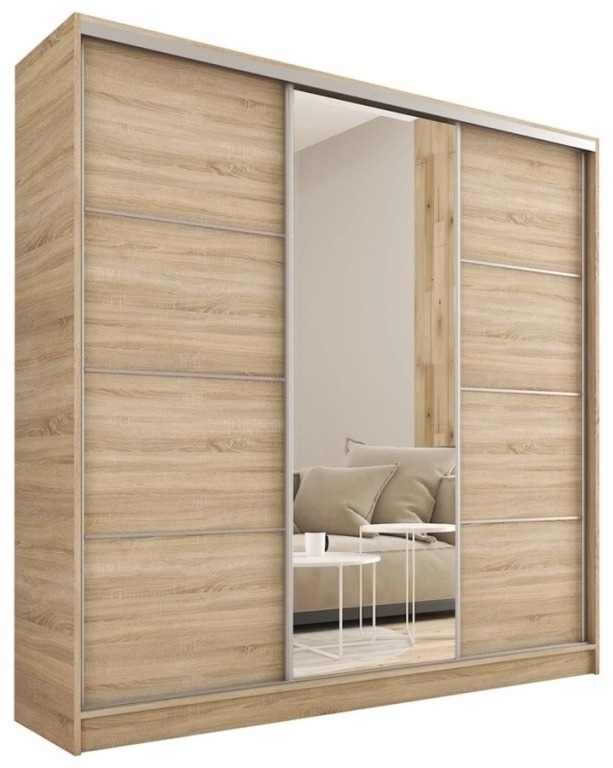 Nejlevnější nábytek Litolaris 180 so zrkadlom, dub sonoma