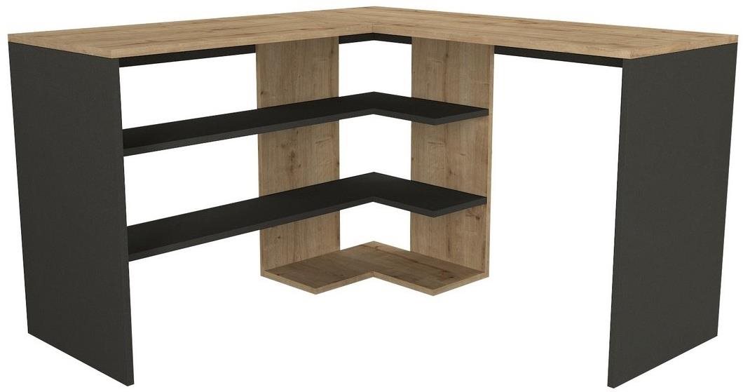 Nejlevnější nábytek – Rohový písací stôl ABSOLUTE, sapphire/antracit