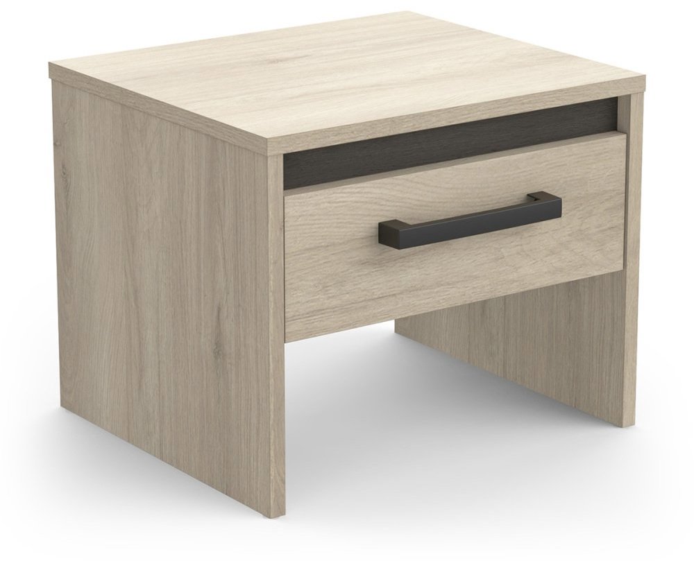 Najlacnejší nábytok Tody Nočný stolík so zásuvkou, dub kronberg/dub waterford