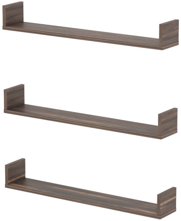 Nejlevnější nábytek Halyor Sada 3 nástenných políc 90 cm, mars