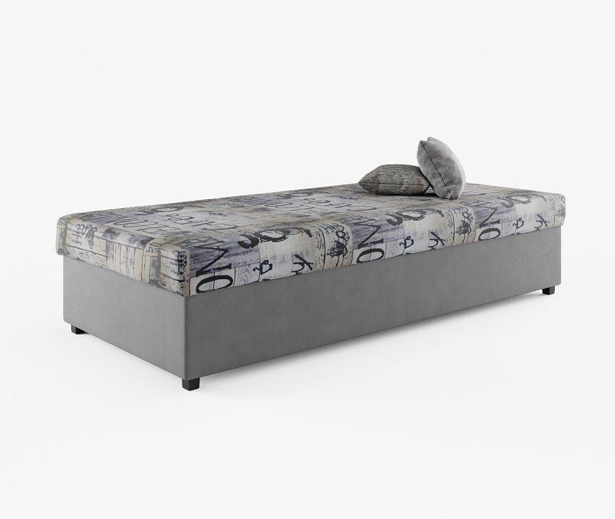 Nejlevnější nábytek NAJBY ZALA, sivá so vzorom