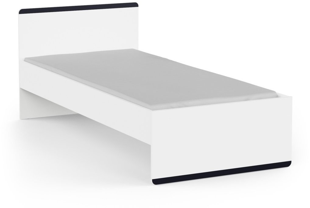 Nejlevnější nábytek Posteľ SOLMEN 90 × 200 cm, biela