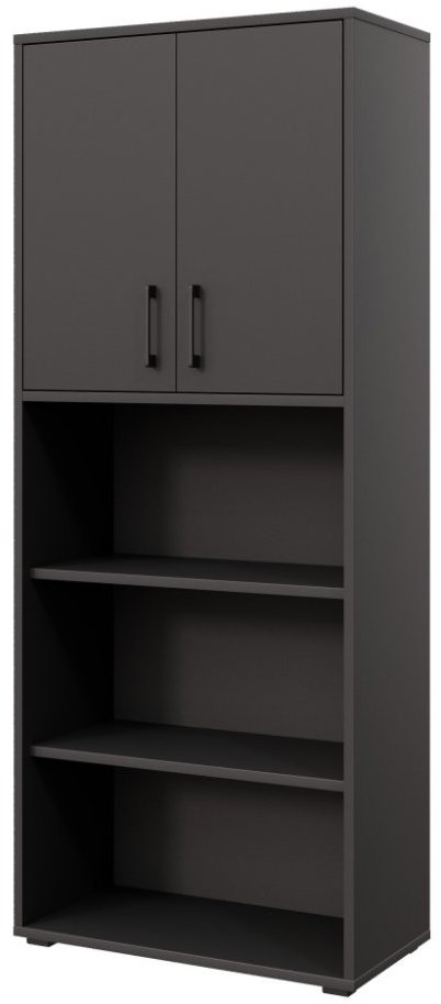 Nejlevnější nábytek Nejby Gianni Premium s dvířky typ 2, korpus: antracit, dvířka: antracit