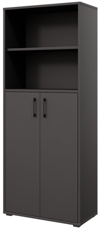 Nejlevnější nábytek Nejby Gianni Premium s dvířky typ 1, korpus: antracit, dvířka: antracit