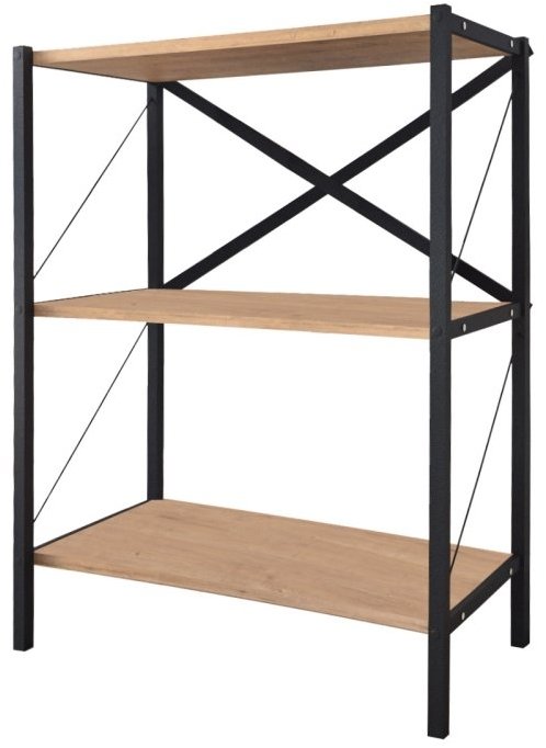 Nejlevnější nábytek Mebru, kovový, 86 cm, čierny/dub zafírový