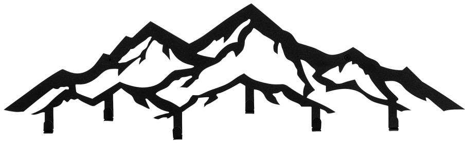 Nejlevnější nábytek Vešiak na stenu NN01635, čierny