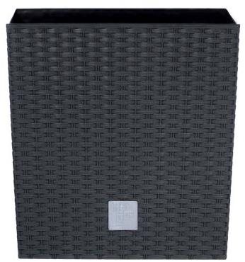 PROSPERPLAST Kvetináč + vklad RATO LOW 17 cm, antracit