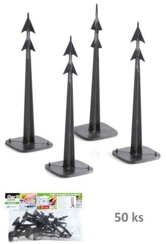 Prosperplast HARPOON PEG 120 upevňovacia, čierna (bal. 50 ks)
