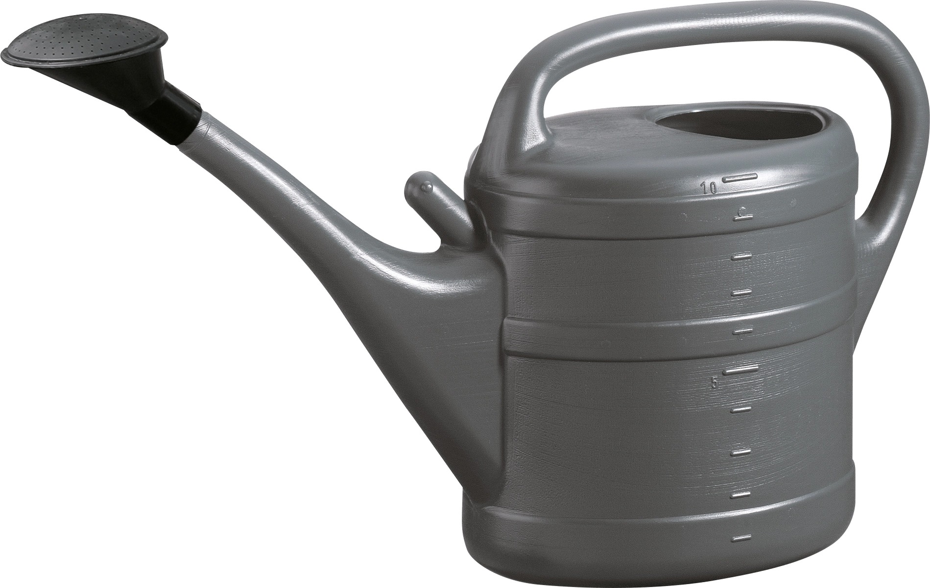 Prosperplast Kanvica s kropítkom ZEBRA, antracit 10 l