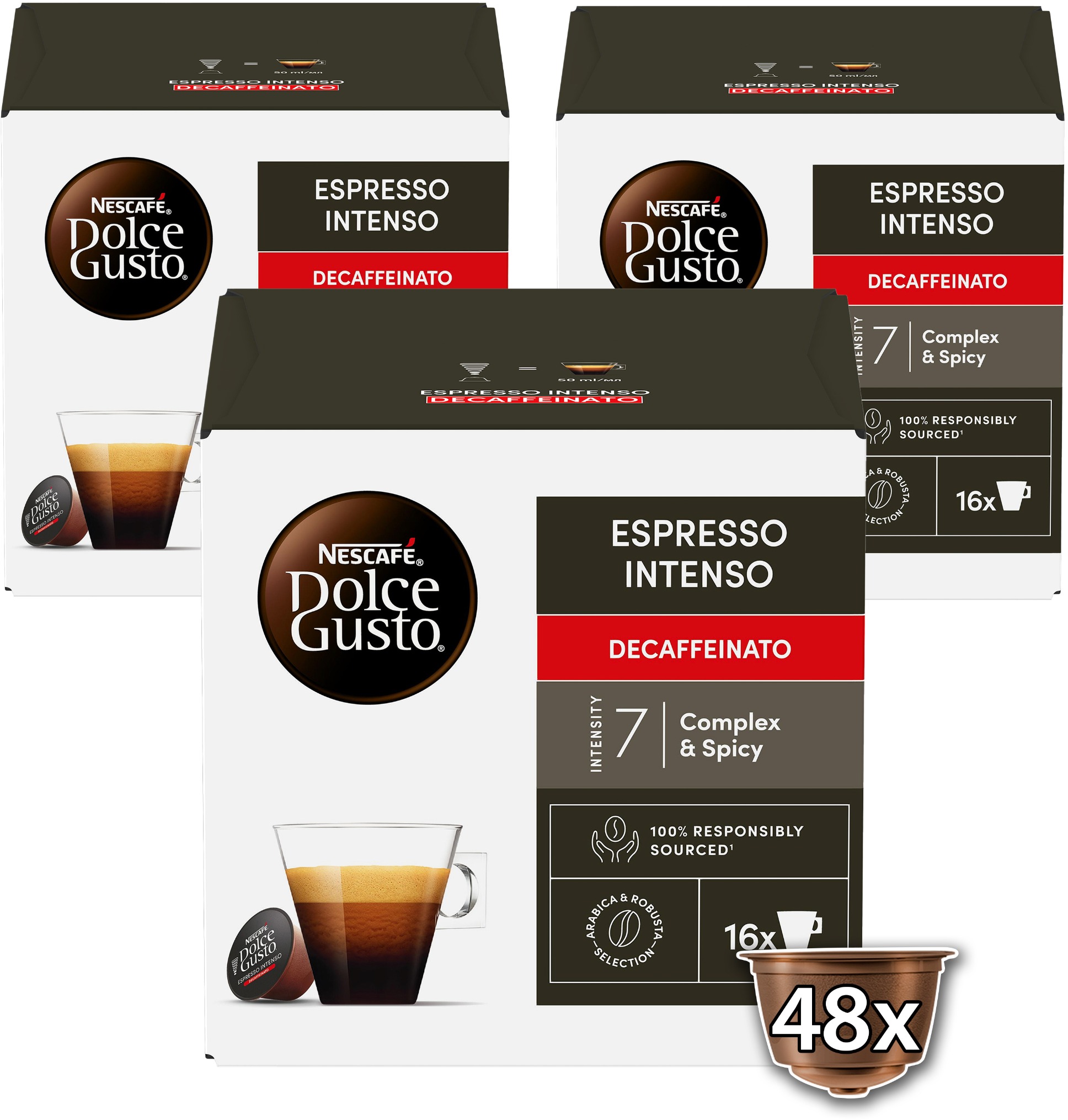 NESCAFÉ® Dolce Gusto® Espresso Intenso Decaffeinato - 48 kapsúl