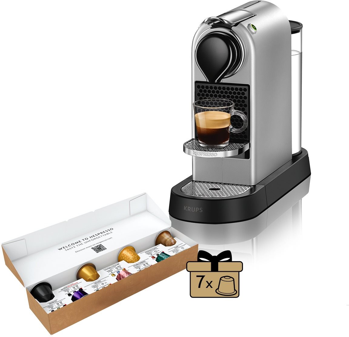 NESPRESSO KRUPS CitiZ Silver XN741B10