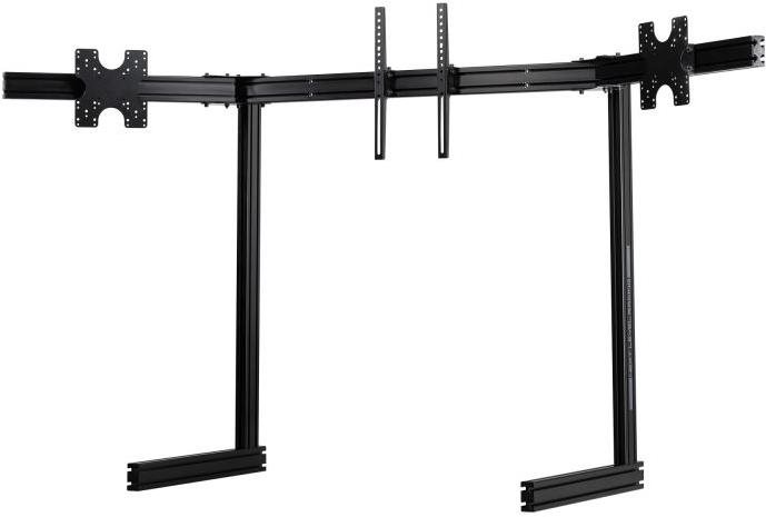 Next Level Racing ELITE Free Standing Triple Monitor Stand, Samostatný stojan na 3 monitory, čierny