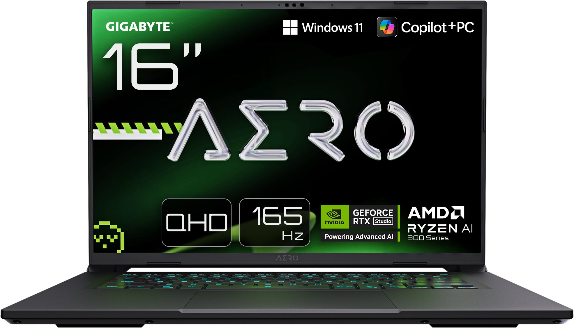 GIGABYTE AERO X16 1WH (RTX5070) – CZ/SK klávesnica