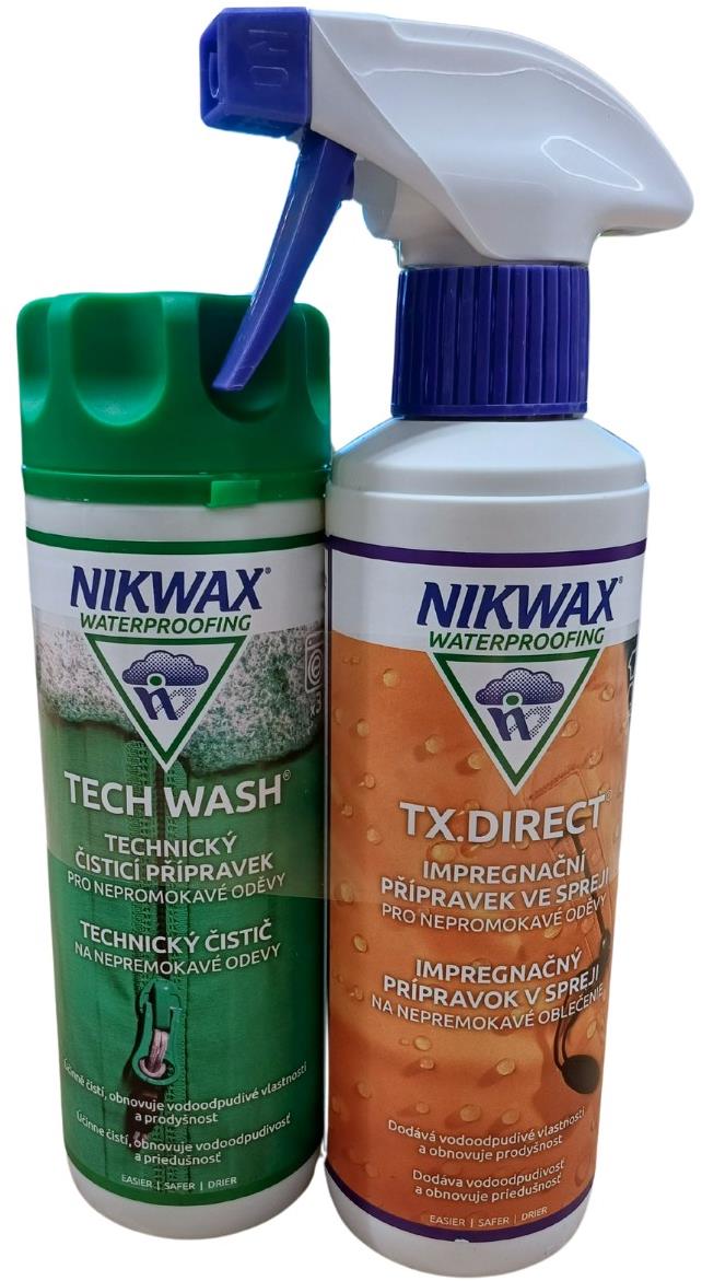 NIKWAX sada Tech Wash a TX. Direct Spray-On (300 + 300 ml)