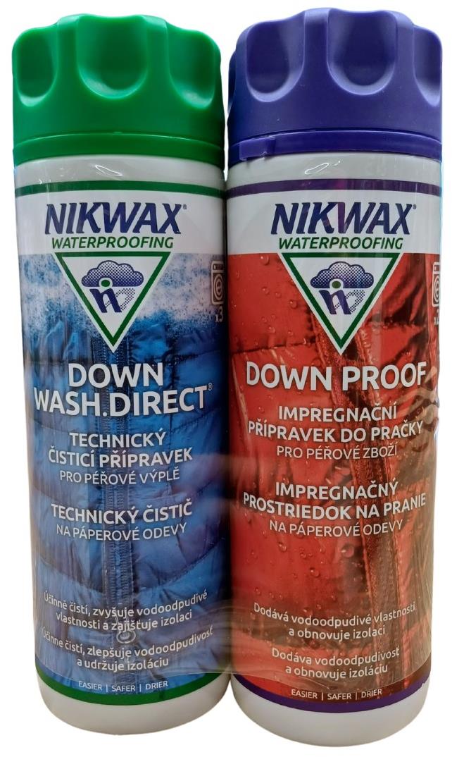 NIKWAX súprava Down Wash. Direct a Down Proof (300 + 300 ml)