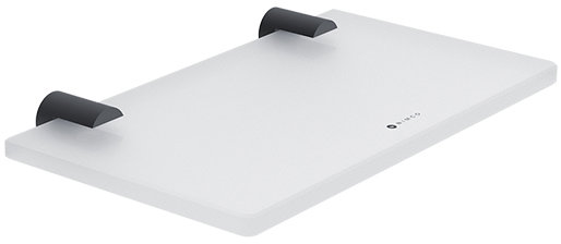 Nimco Polica do kúpeľne a sprchy 20 cm sklo – Bormo čierna BRC-11091B-20-90