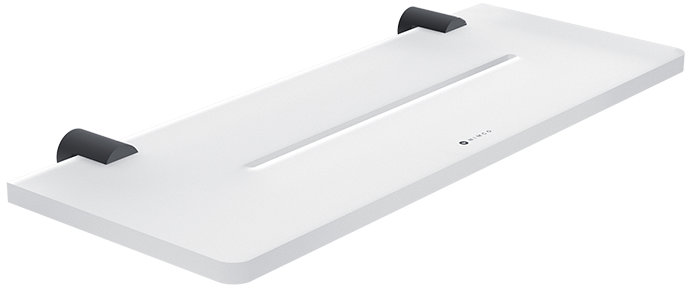 Nimco Polica do kúpeľne a sprchy plexisklo 30 cm – Bormo čierna BRC-X430-90