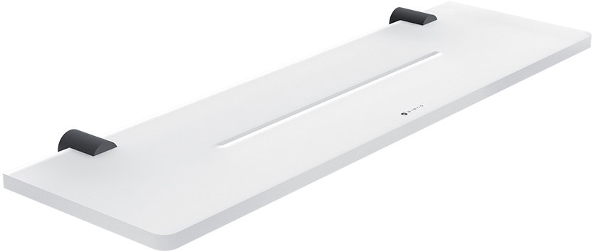 Nimco Polica do kúpeľne a sprchy 40 cm plexisklo – Bormo čierna BRC-X440-90