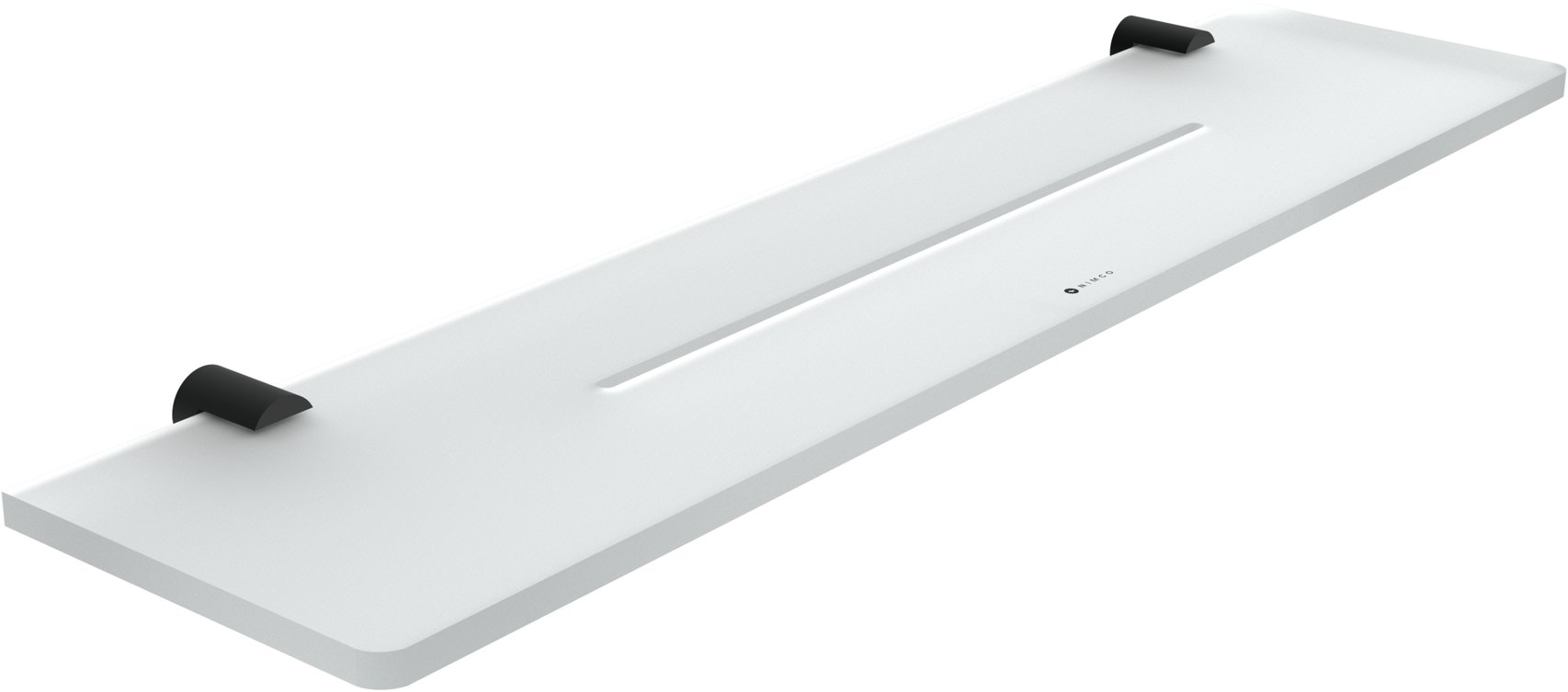 Nimco Polica do kúpeľne a sprchy 50 cm plexisklo – Bormo čierna BRC-X450-90