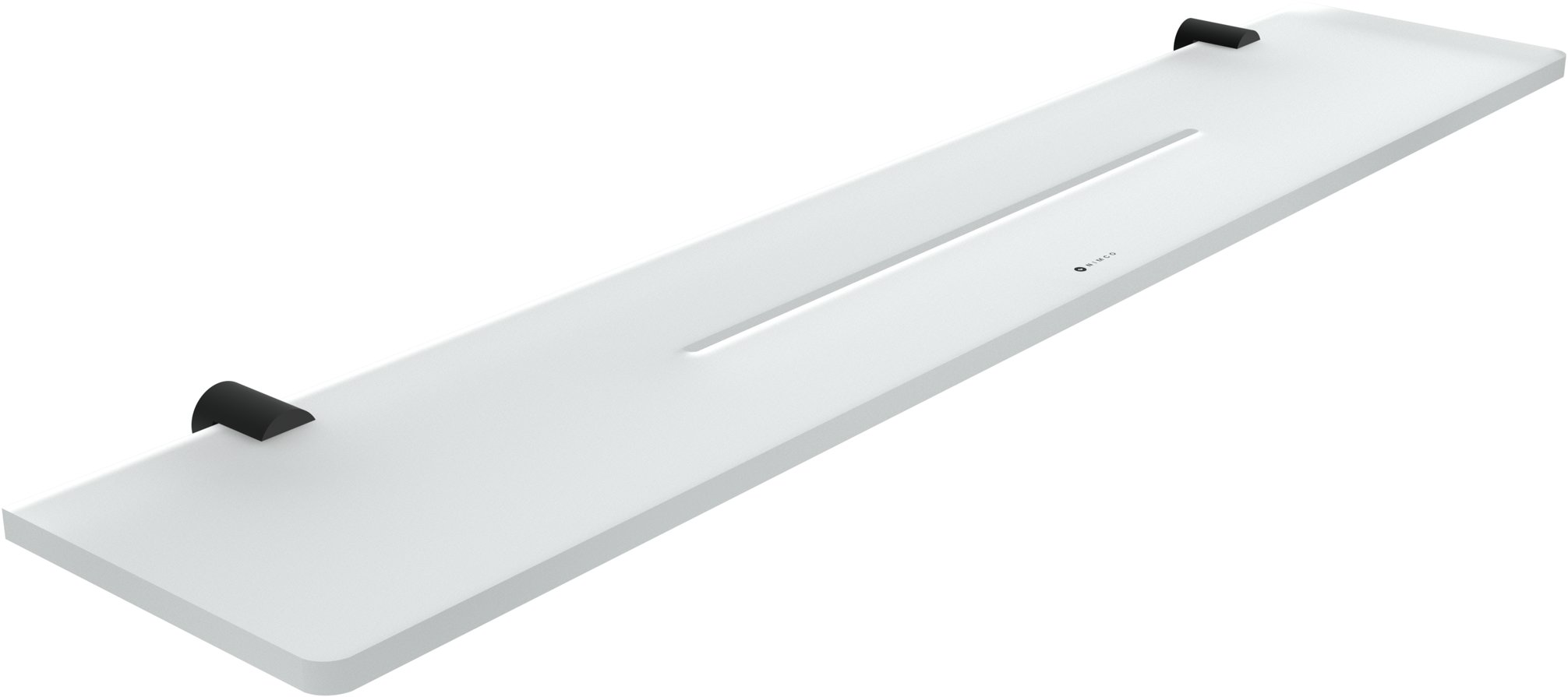 Nimco Polica do kúpeľne a sprchy 60 cm plexisklo – Bormo čierna BRC-X460-90