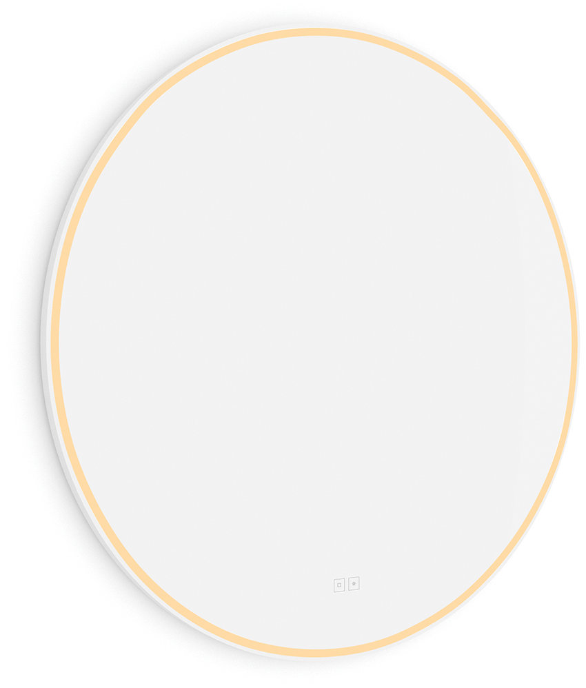 Nimco LED zrkadlo 90 cm okrúhle biele – dotykové s nastavením jasu a farby ZPB 28003RVX-05