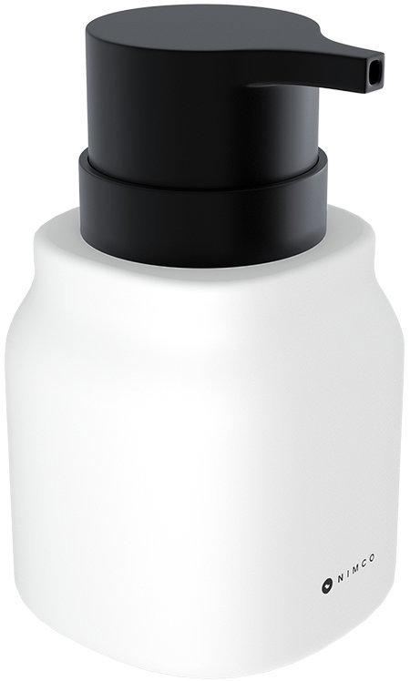 Nimco Dávkovač mýdla Eni bílá keramika – černá pumpička plast ENB-31-90-05