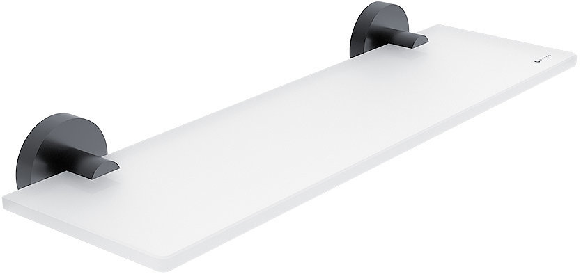 Nimco Polica do kúpeľne a sprchy 40 cm – bez vŕtania Unix čierna UNC-13091B-40-90