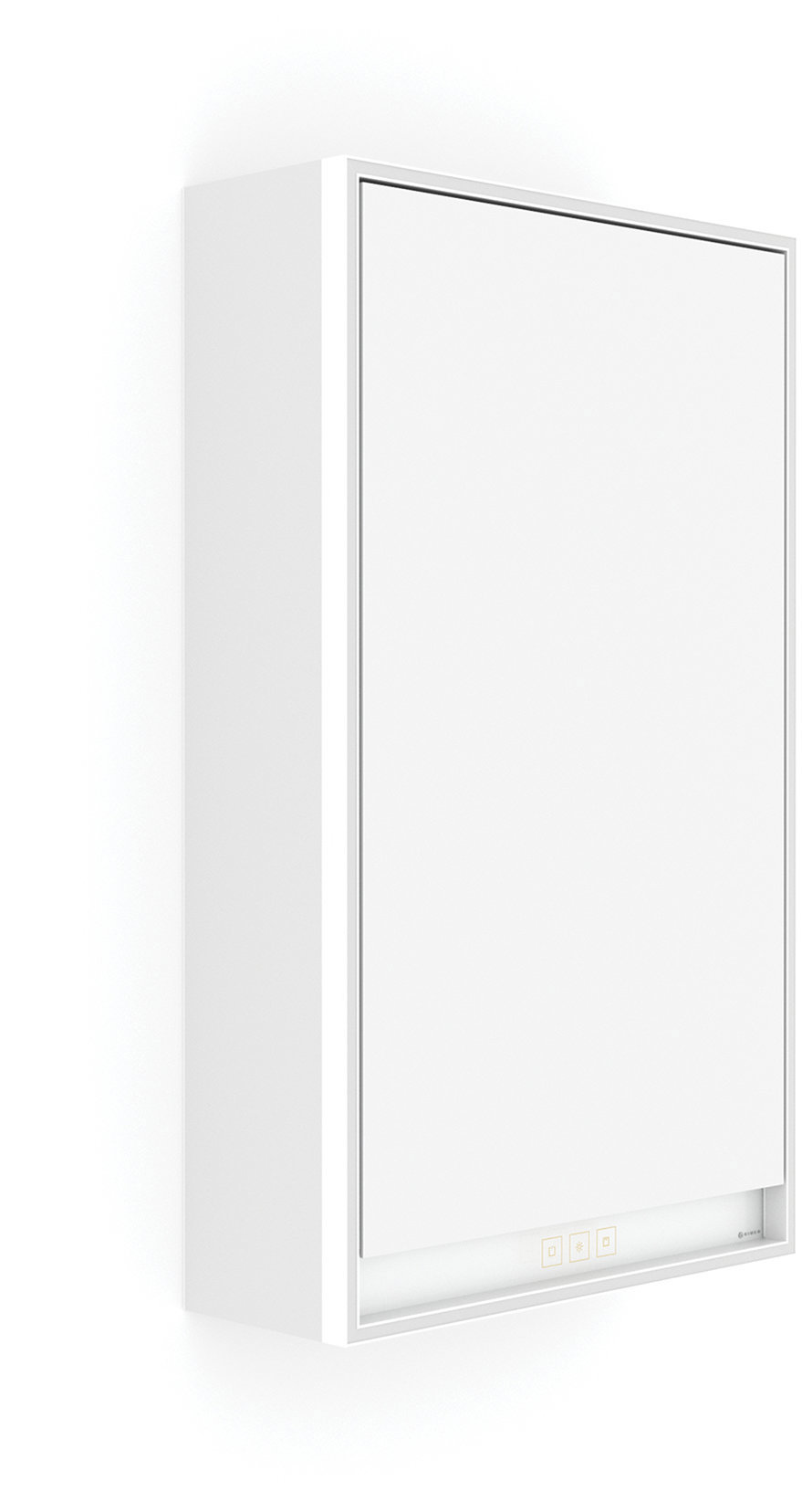 Nimco LED zrkadlová skrinka 40 cm biela ľavá – dotykové nastavenie jasu a farby GAB-10000LVX-05