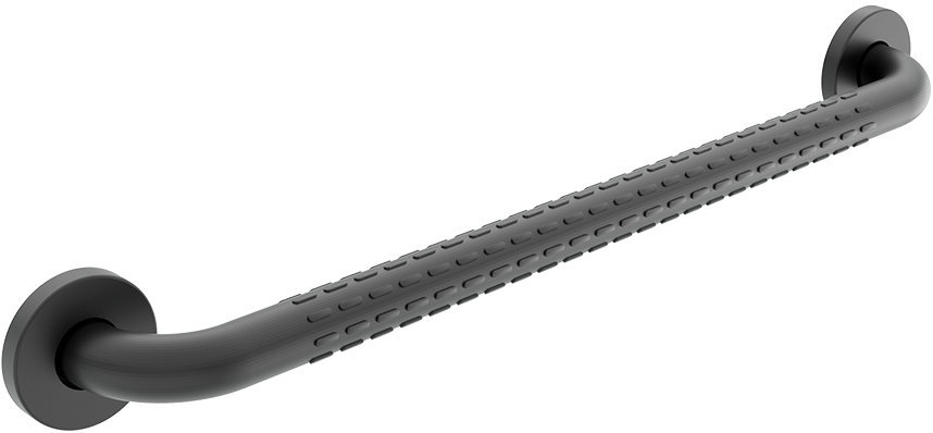 Nimco Bezpečnostné držadlo do kúpeľne a WC čierne – 60 cm nehrdzavejúca oceľ nosnosť 150 kg BMC-9060
