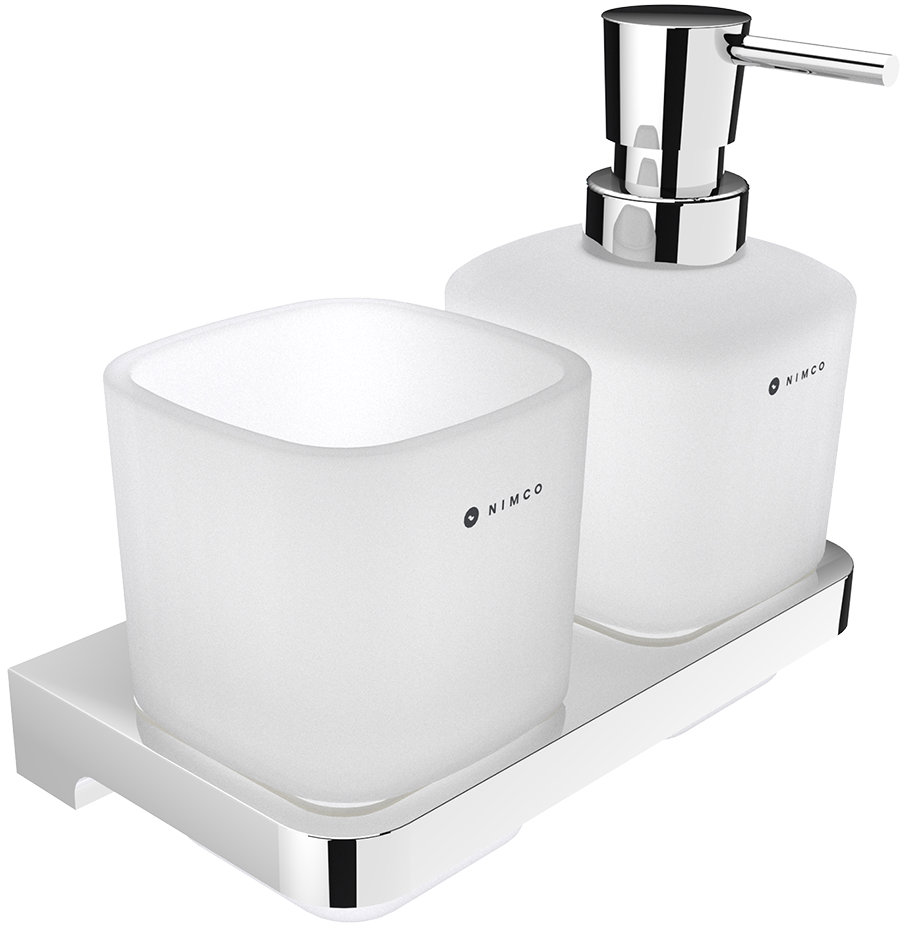 Nimco Maya chróm Dávkovač mydla s pohárikom na kefky MA 2905831C-T-26