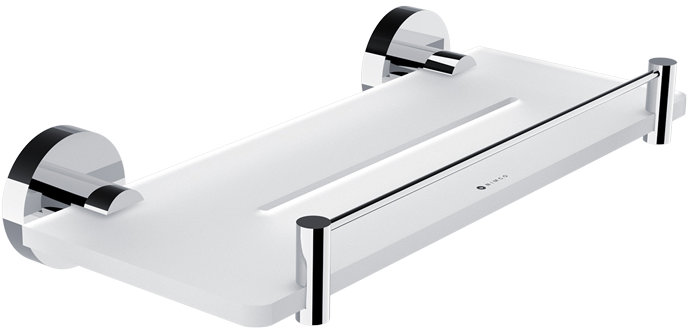 Nimco Polica 30 cm s ohrádkou do kúpeľne a sprchy – Unix chróm