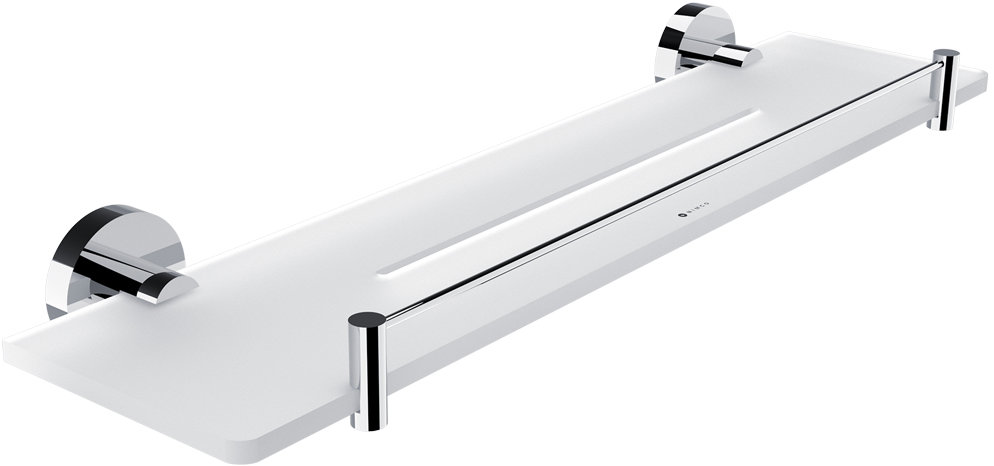 Nimco Polica 50 cm s ohrádkou do kúpeľne a sprchy – Unix chróm