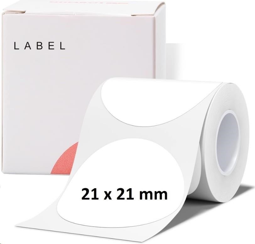 Niimbot štítky R 21 × 21 mm 300 ks RoundB pre B21, B21S B1, B3S