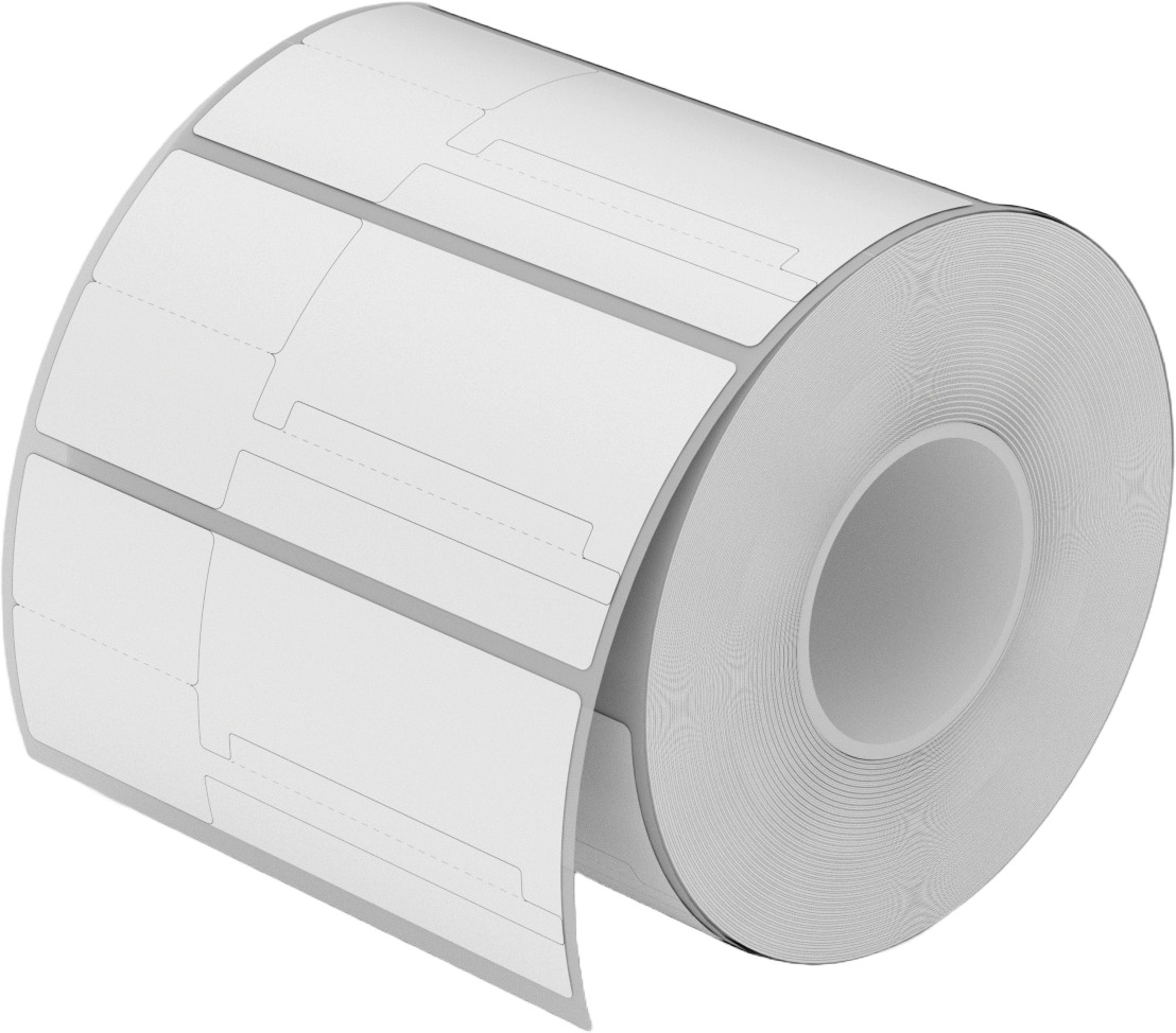 Niimbot štítky T 25 × 30 mm + 47 mm, 900 ks biele, pre K3