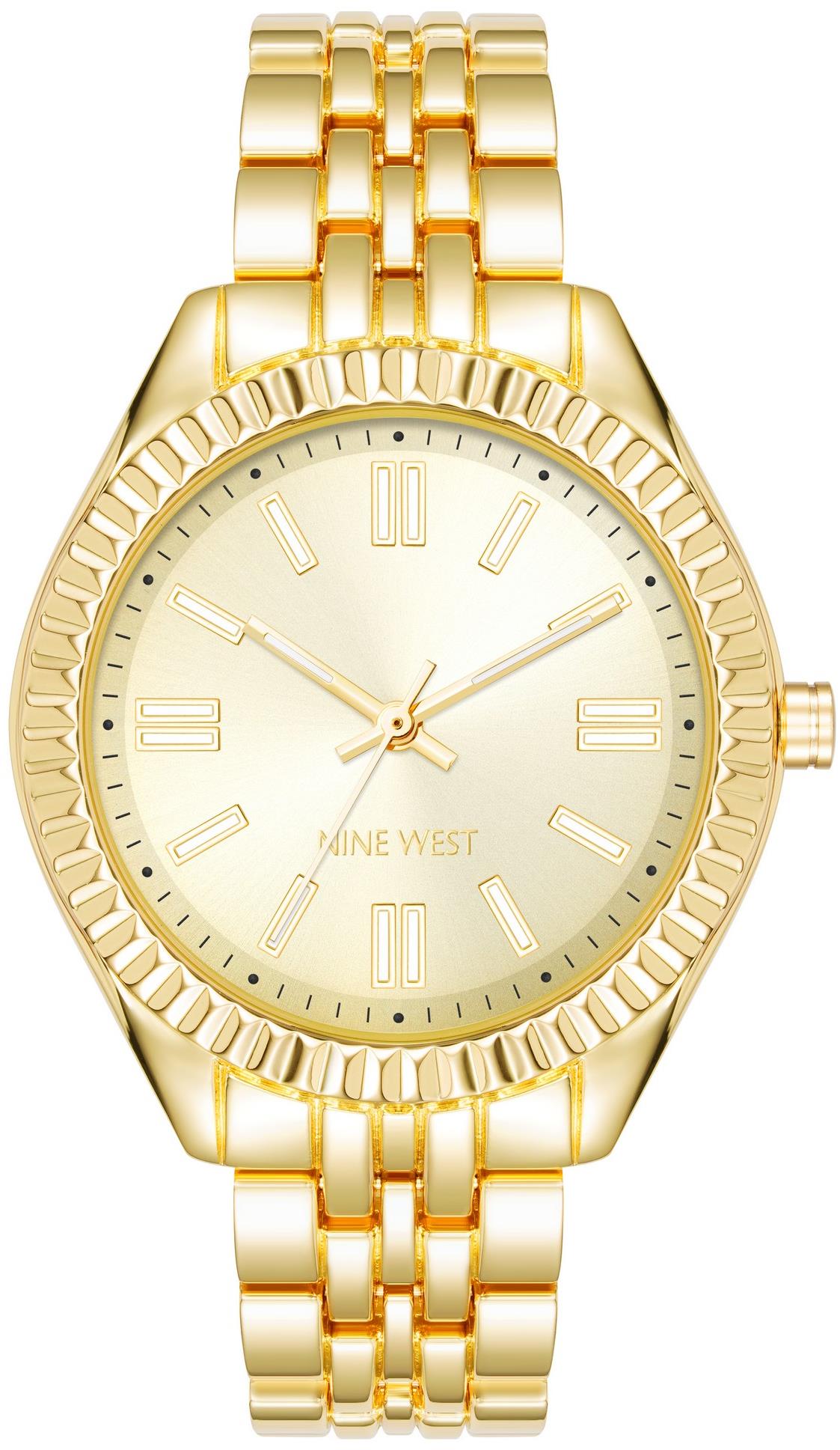 Nine West dámske hodinky okrúhle zlaté NW/3004CHGB