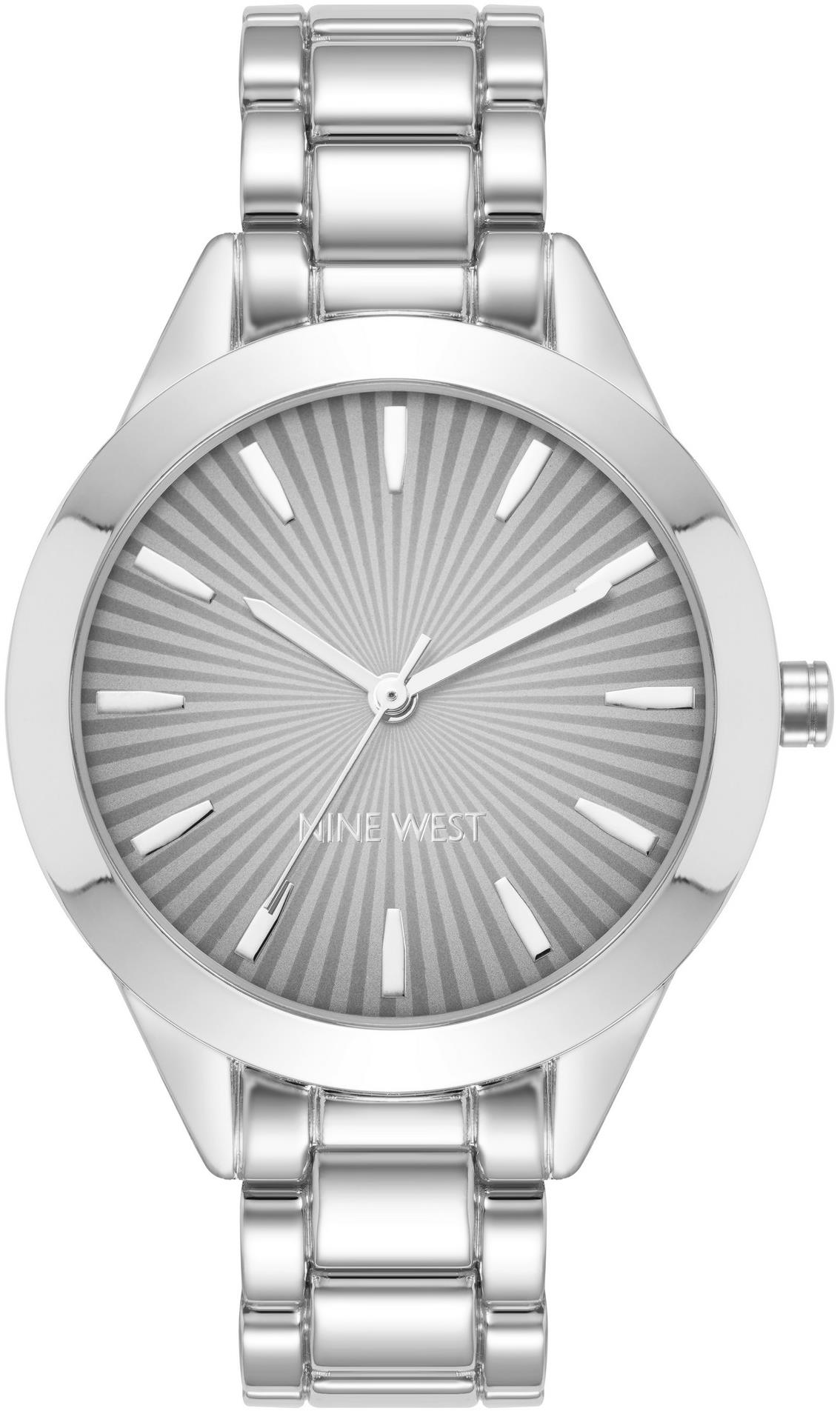 Nine West dámske hodinky okrúhle strieborné NW/3007SVSV