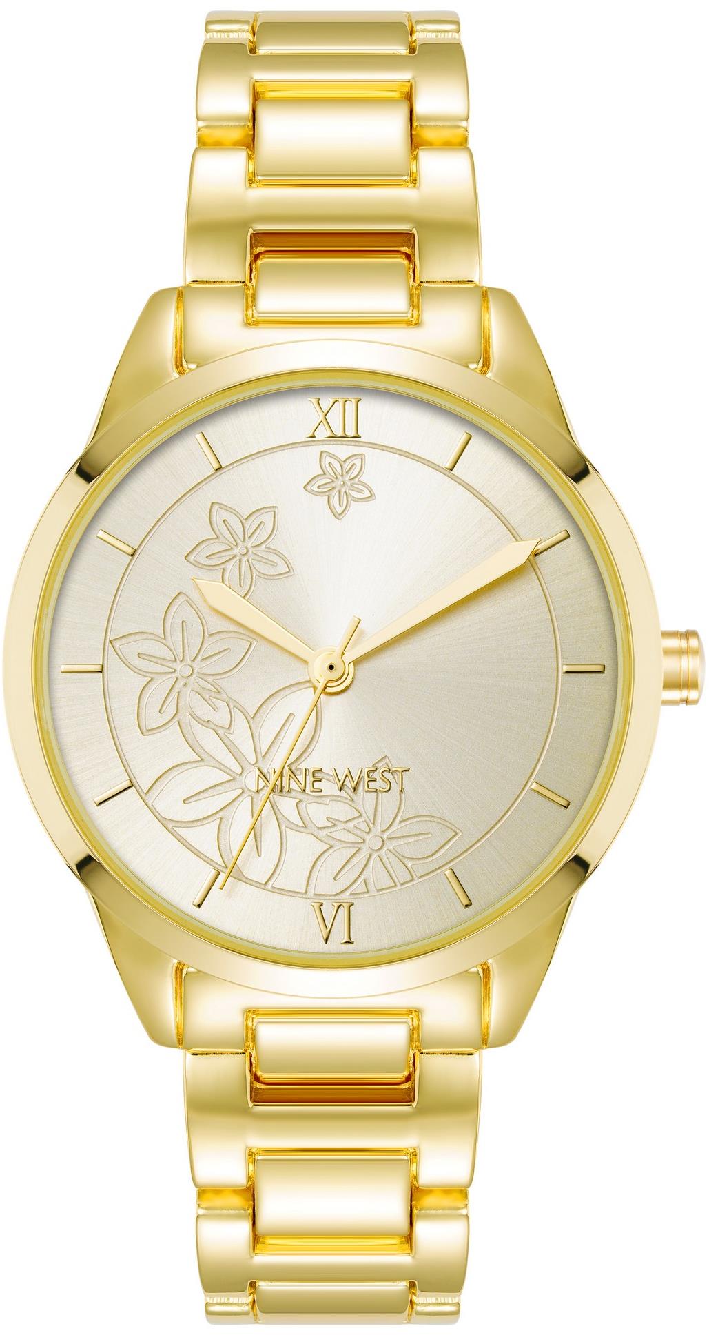 Nine West dámske hodinky okrúhle zlaté NW/3016CHGB
